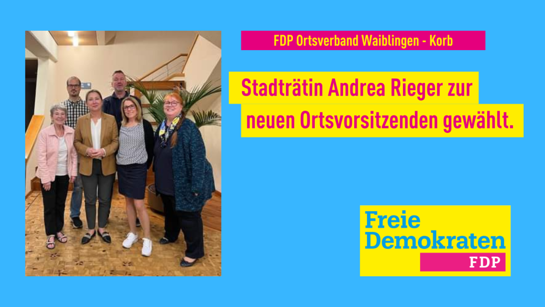 FDP-Ortsverband Waiblingen-Korb Wählte Einen Neuen Vorstand